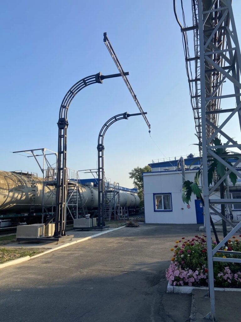Монтаж мобильной противовесной страховочной системы ЛЕБЕДЬ-2